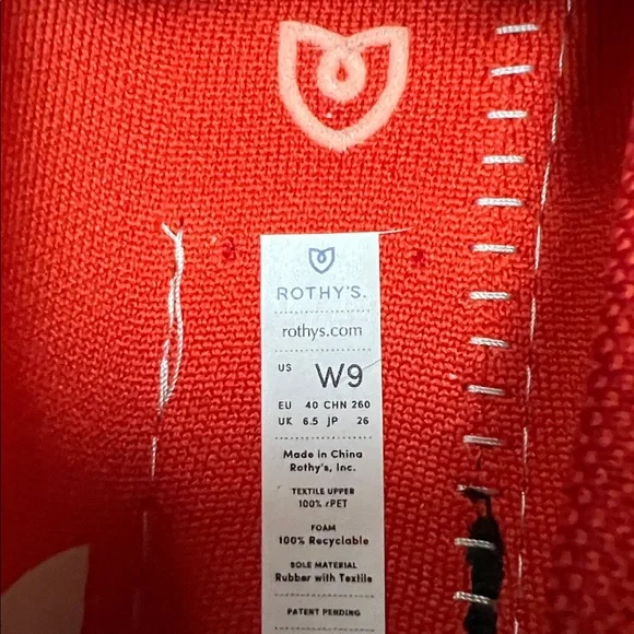 Rothy’s Women’s  Vibrant  Orange Red Slip-On Drivers New just no box - Picture 4 of 6